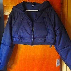 Cropped puffer jacket